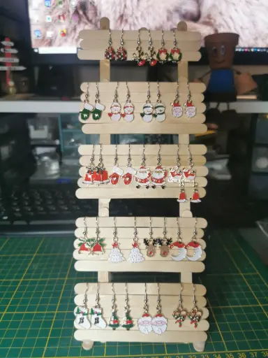 Boucle d'oreille noël