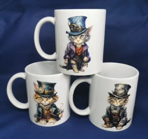 tasse chat steam punk