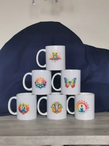 tasses décors spirituels